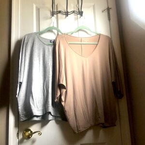 Dolman 3/4 sleeve tops xl